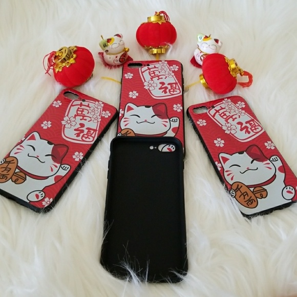 2 for $10 IPHONE 7&8PLUS LUCKY CAT CASE - Picture 8 of 8